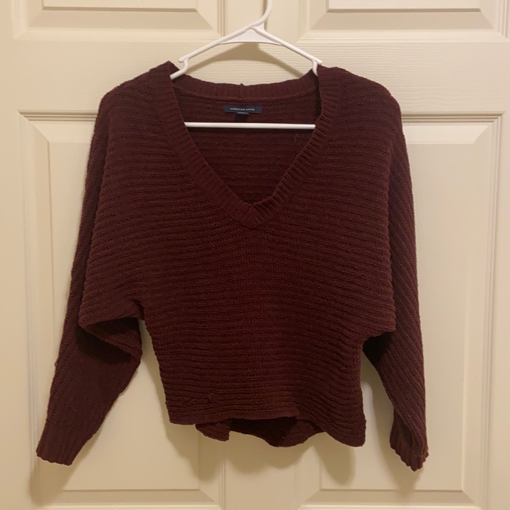American Eagle cropped loose sweater